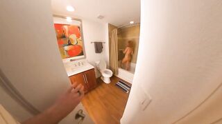 Caska Akashova - Mom Takes Shower And Gets Fingered By Son